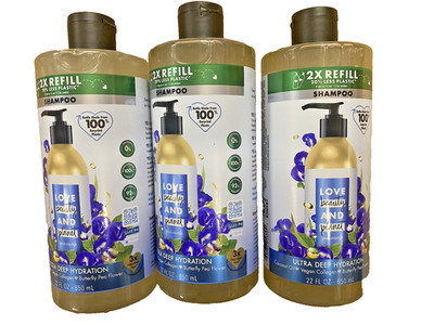 3 BOTTLES Beauty &planet Ultra Deep Hydration Shampoo 22 oz