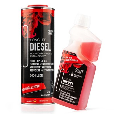 Longlife DIESEL Additiv Zusatz, Nachfüll-Set für 1500L Diesel LIFETIME Pro-Line