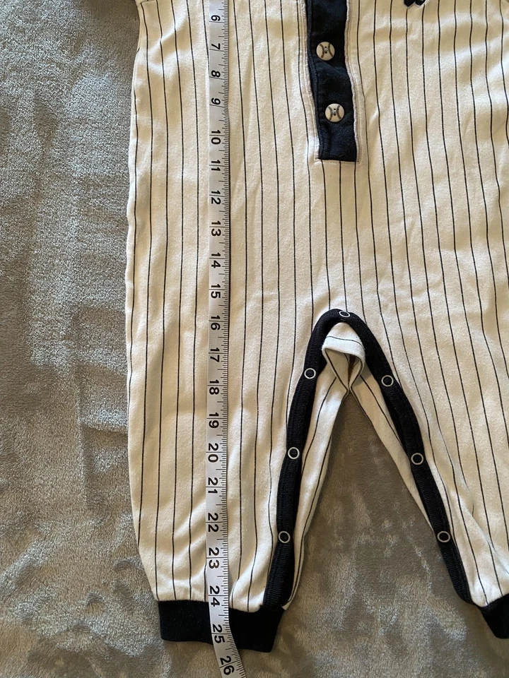 Chicago White Sox Mameluco Infantil 24 Meses Rayas MLB Béisbol Una Pieza Foto 4 de 4