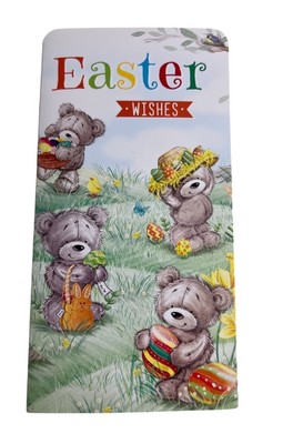 Frohe Ostern Karte | Ostern Geldbörse | Teddybär | Ostergeschenk