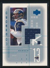 2001 UD Graded Jerseys #KW Kurt Warner GU Jersey Worn Game Used