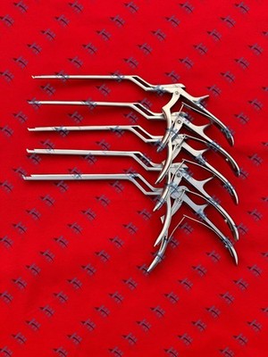 Kerrison Bayonet Bone Spine Rongeur, German Orthopedic Instruments Set of 5 PCs