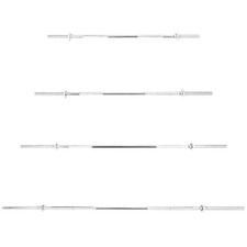 GYM MASTER Standard Barbell 1" Diameter & Spinlock Collars Weight Lifting Bar