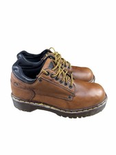 Vtg Dr Martens 9759 Brown Leather Chunky Shoes Oxfords England Men s 8 Women s 9