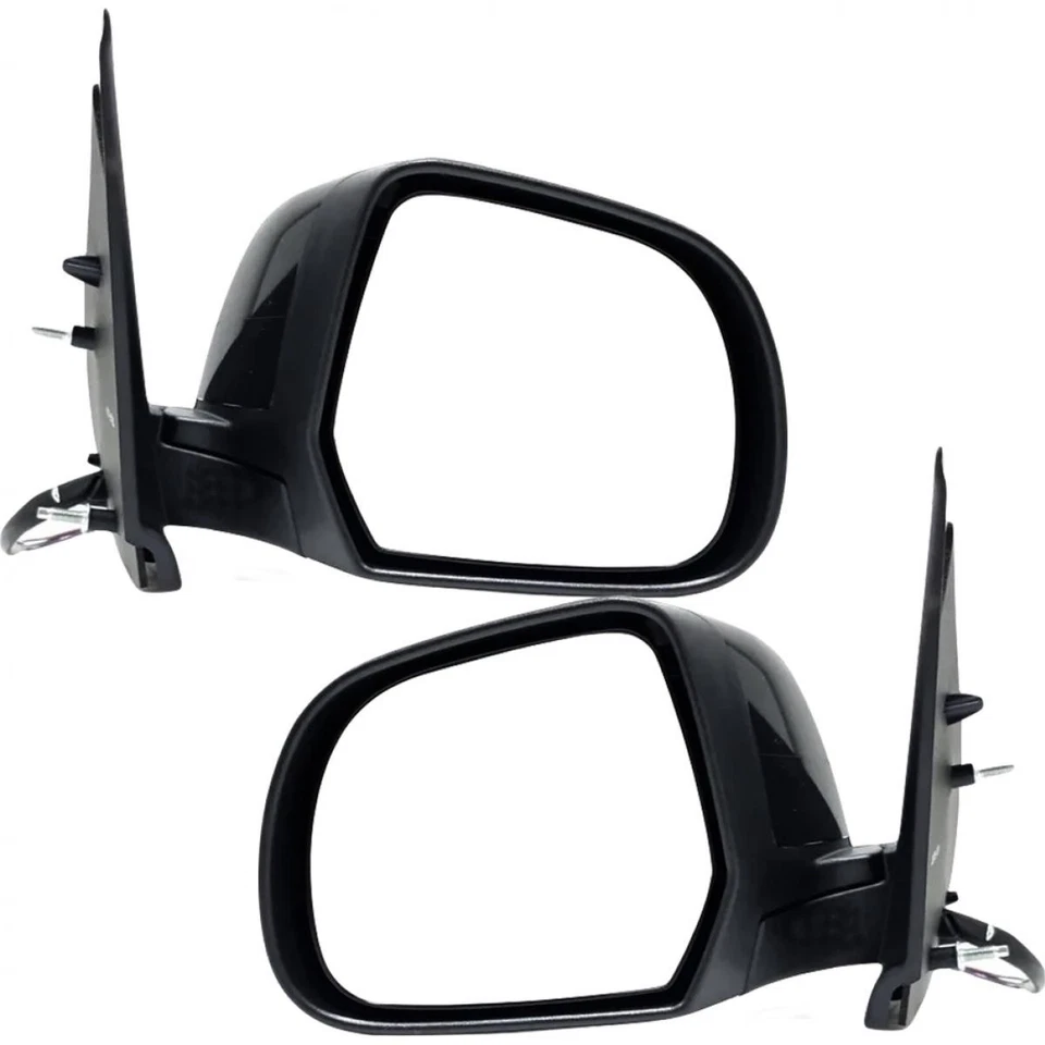 Side Mirror Black Electric 5 Wires Pair LR Fits 2011-2018 Nissan Micra March K13 - Image 4 of 4