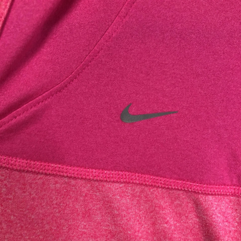 Nike Hoodie Womens Large Pink Dri-Fit Running Pullover Lightweight Top - Image 4 of 4