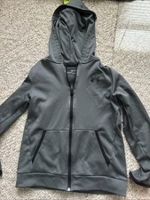 Under ARMOUR Boys Hoodie Sweatshirt Youth size M Small Stitch See Pic