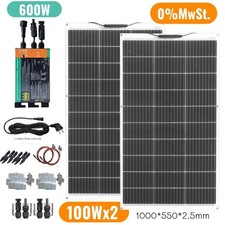 Pannello Solare 200W Pannello Solare Flessibile 600W Kit Inverter Balcone Centrale Tetto