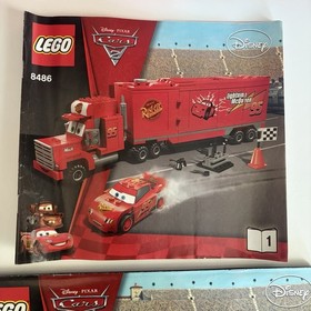 Lego Mack's Team Truck 8486 Disney Cars 100% Complete Set Lightning Mcqueen 2011