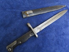 ORIGINAL VINTAGE TURKISH WW1 ERZATS MODIFIED FROM BUTCHER BAYONET AND SCABBARD