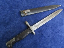 ORIGINAL VINTAGE TURKISH WW1 ERZATS MODIFIED FROM BUTCHER BAYONET AND SCABBARD