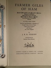 J.R.R. Tolkein Farmer Giles of Ham 7th Edition 1970. Hardback No Dust Jacket