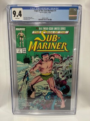 SAGA OF THE SUB-MARINER #1 CGC 9.4 / 1988 / WHITE PAGES