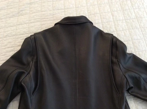 New 2026 SCHOTT NYC Delivery Black Lambskin leather jacket Men's Size L image 9