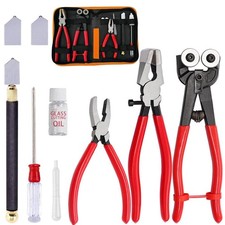 Tayfeim Glass Cutter Tool Glass Cutting Tool Set Kit with Glass Running Plier...
