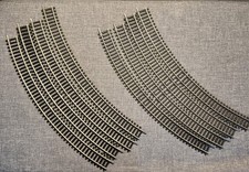 Hornby R607 OO Gauge 2nd Radius Double Curve Track - 2 Bundles (8 Pieces Total)