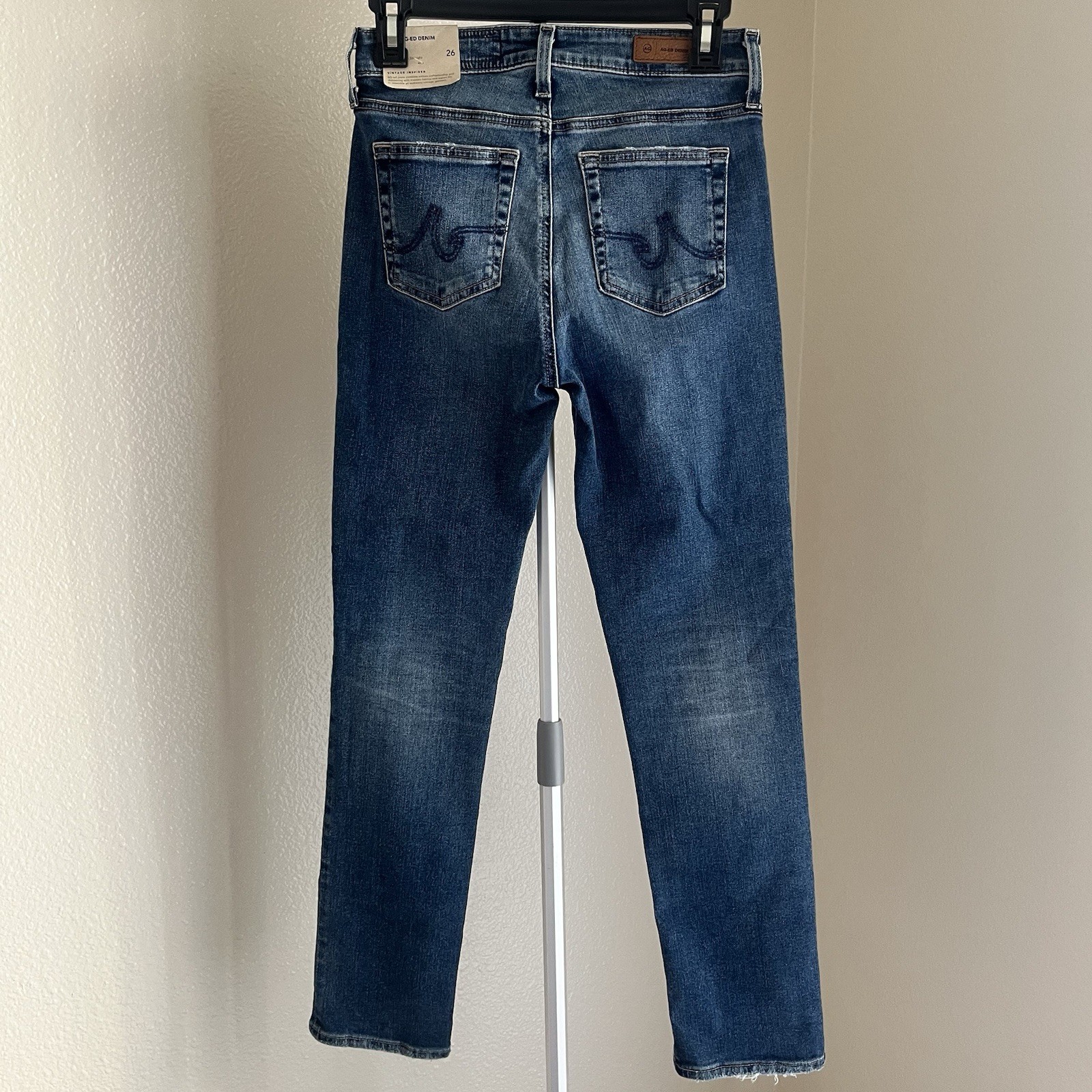 AG Adriano Goldschmied Mari Mid Rise Slim Straight Jeans Size 26 NWT thumbnail 5