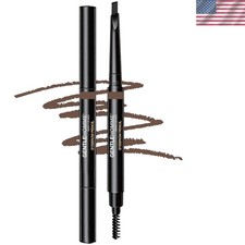 2 Pack Men's Eyebrow Pencil: Ultra-Thin Brush & Smudge Proof for All-Day Wear
