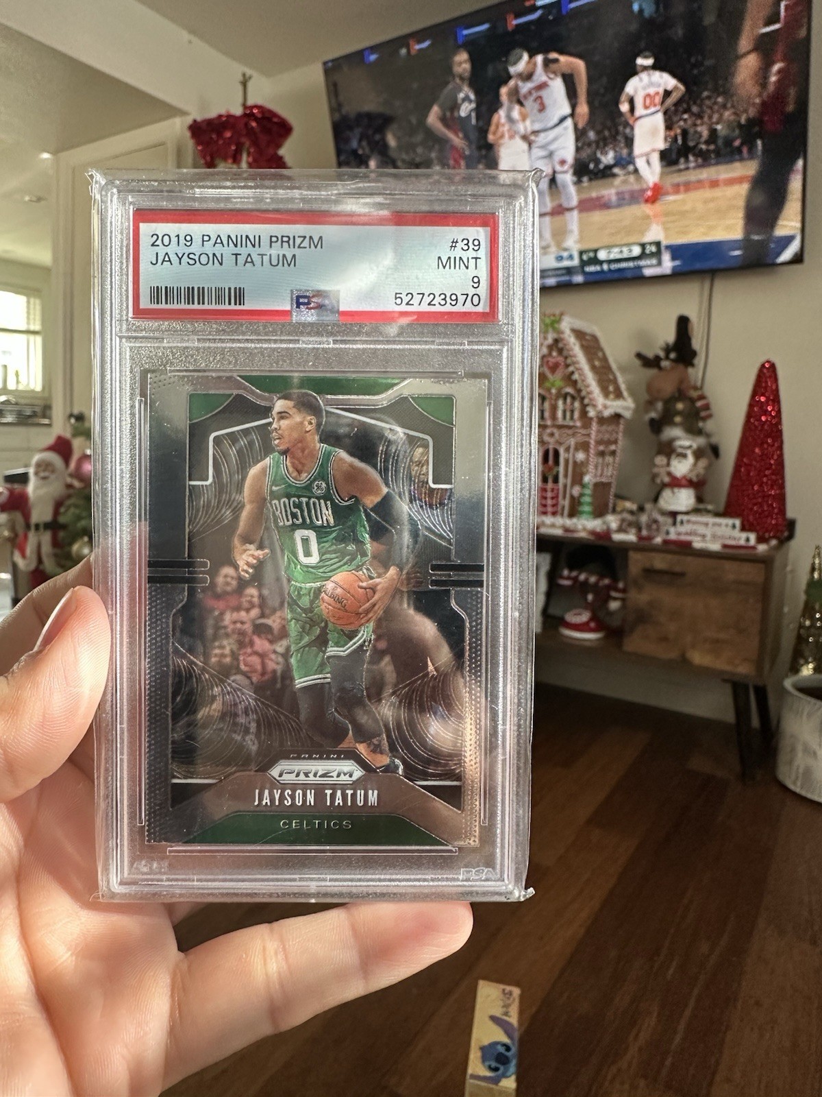 2019-20 Panini Prizm Jayson Tatum #39 Silver Prizm PSA 9 Mint