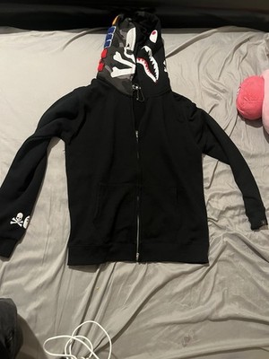 BAPE x Mastermind Shark Full Zip Hoodie Black 