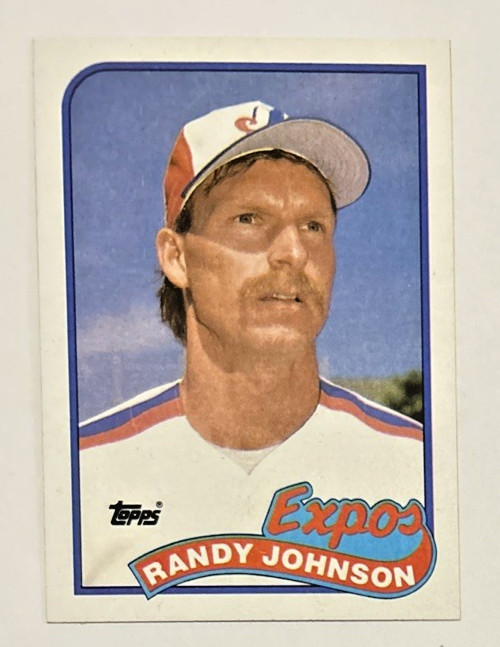 Randy Johnson 1989 Topps #647 MLB Baseball Flagship Rookie Card RC Expos HOF