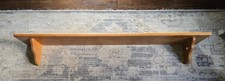 Vintage 50" Solid Oak Wood Wall Shelf - See Description