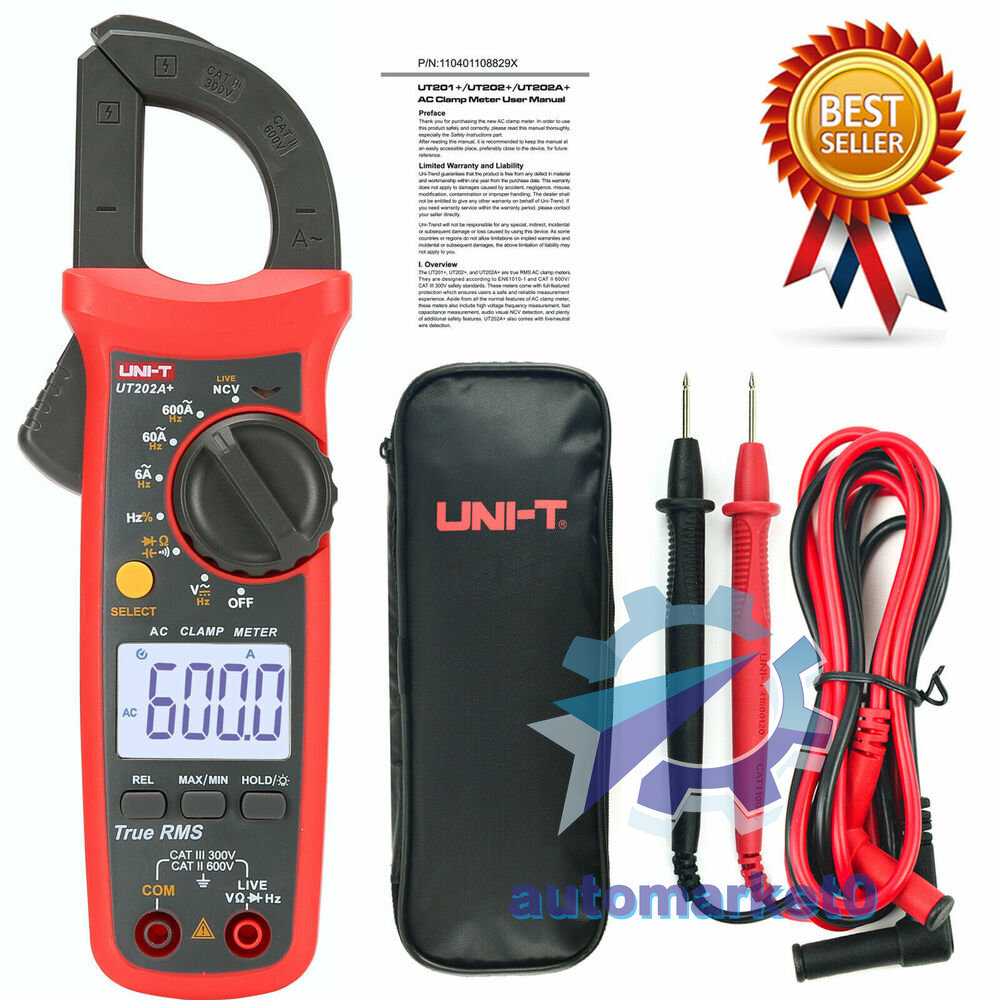 Image of Uni-T UT202A clamp meter at eBay