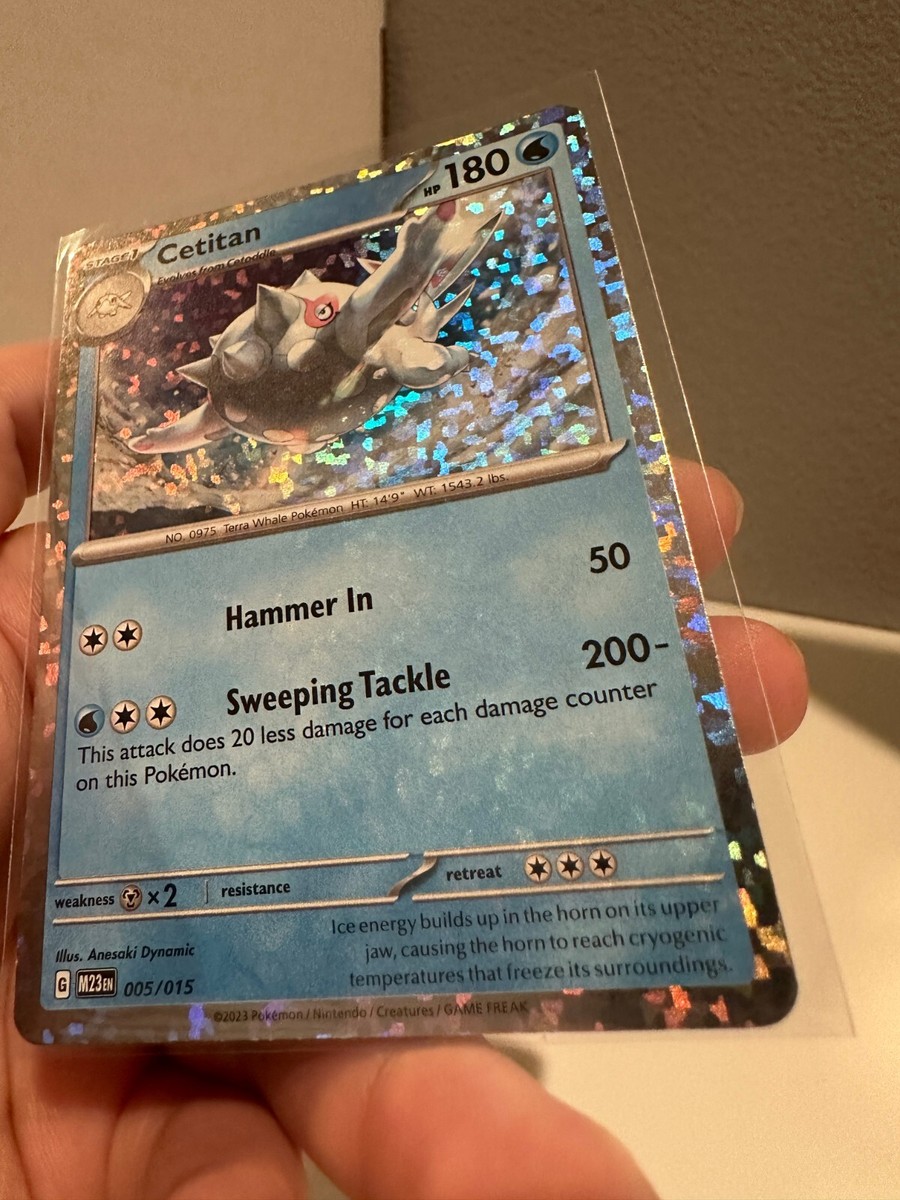 McDonalds 2023 Pokmon Card Cetitan Holo 5/15 NM + HOLO BLEED NM 212#112 |  eBay