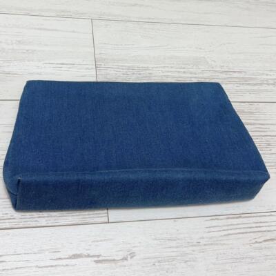 Dior ネイビー ロゴポーチ 数字1 Christian Dior novelty denim logo zippy pouch clutch bag