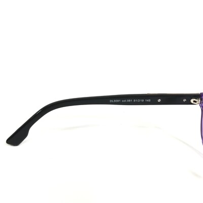 Diesel Dl5091 081 Black Clear Purple Copper Authentic Eyeglasses 51-19-145 Diesel Eyeglasses Frames DL5091 col.081 Black Clear Purple  main image 2