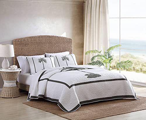 | Palm Island Collection | Quilt - 100% Cotton, Reversible, Soft & Breathable - Picture 3 of 8