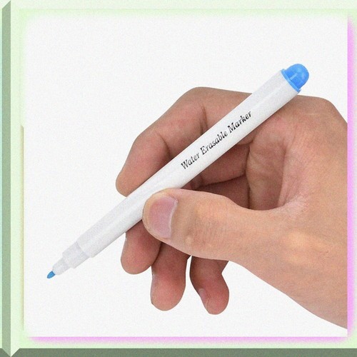 AquaTrace Fabric Markers: 4-Pack Multicolor Water-Soluble Pens for DIY Sewing, C - Picture 6 of 7
