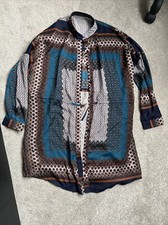 Ladies Paisley Print  Shirt Dress  Size 8