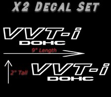 2x White Vvt-i Dohc Stickers Vinyl For Toyota Vvti Corolla Supra Jdm Celica 2x White Vvt-i Dohc Stickers Vinyl For Toyota Vvti Corolla Supra Jdm Celica