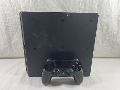 Sony PlayStation 4 Slim 1TB Console PS4 Jet Black Tested CUH-2215B 