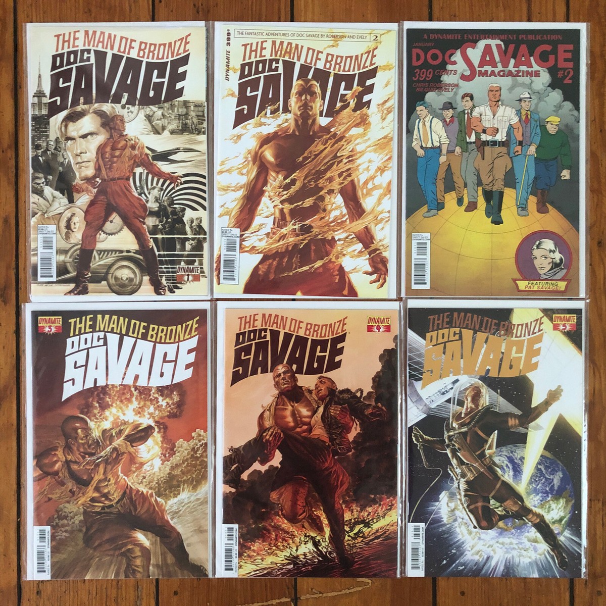 Doc Savage Dynamite 2014 #1 2 3 4 5 + Variant #2 - Alex Ross