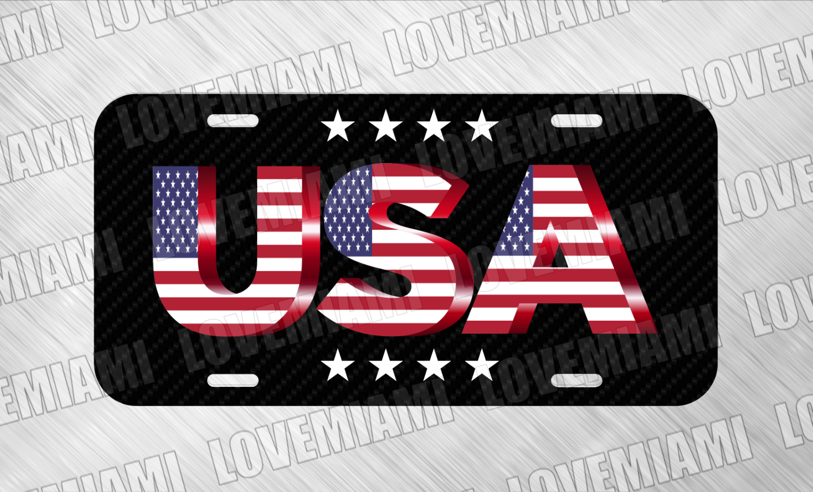 USA US American Flag Liberty Patriot License Plate Auto Car Tag FREE SHIP