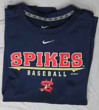 STATE COLLEGE SPIKES NIKE MILB 2014 THERMA-FIT MENS M NAVY BLUE THERMAL LAYER