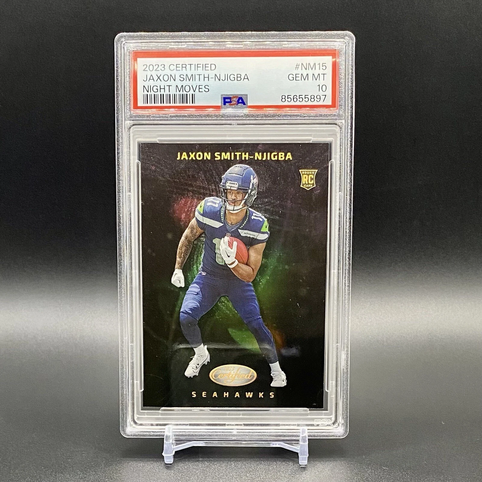 Jaxon Smith-Njigba Panini Certified Night Moves #NM15 Base