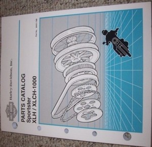 1970 1971 Harley Davidson Sportster Xl Xlh Xlch Ironhead Parts Catalog Manual Ebay