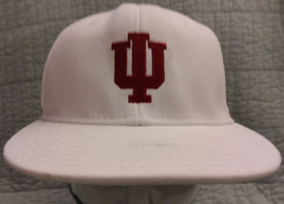 Men's L/XL Adidas Superflex White Indiana University IU Hat Cap