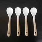 N9617 Ceramic Porcelain White 4 Lures Miniatures Art Deco Table Office