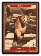 Cat 1/1 Haste Token Artist David Martin MTG Magic Token Firecat Blitz