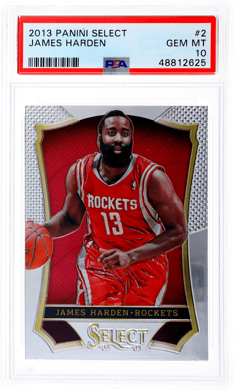 2013 Panini Select James Harden #2 PSA 10
