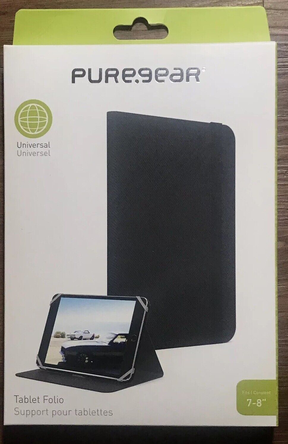 PureGear Universal Tablet Folio Cover Case for 7-8" Tablets - Black