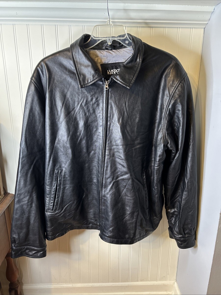 Leather Bomber Jacket Leather Boys Navy Blue Coat Vintage Gap