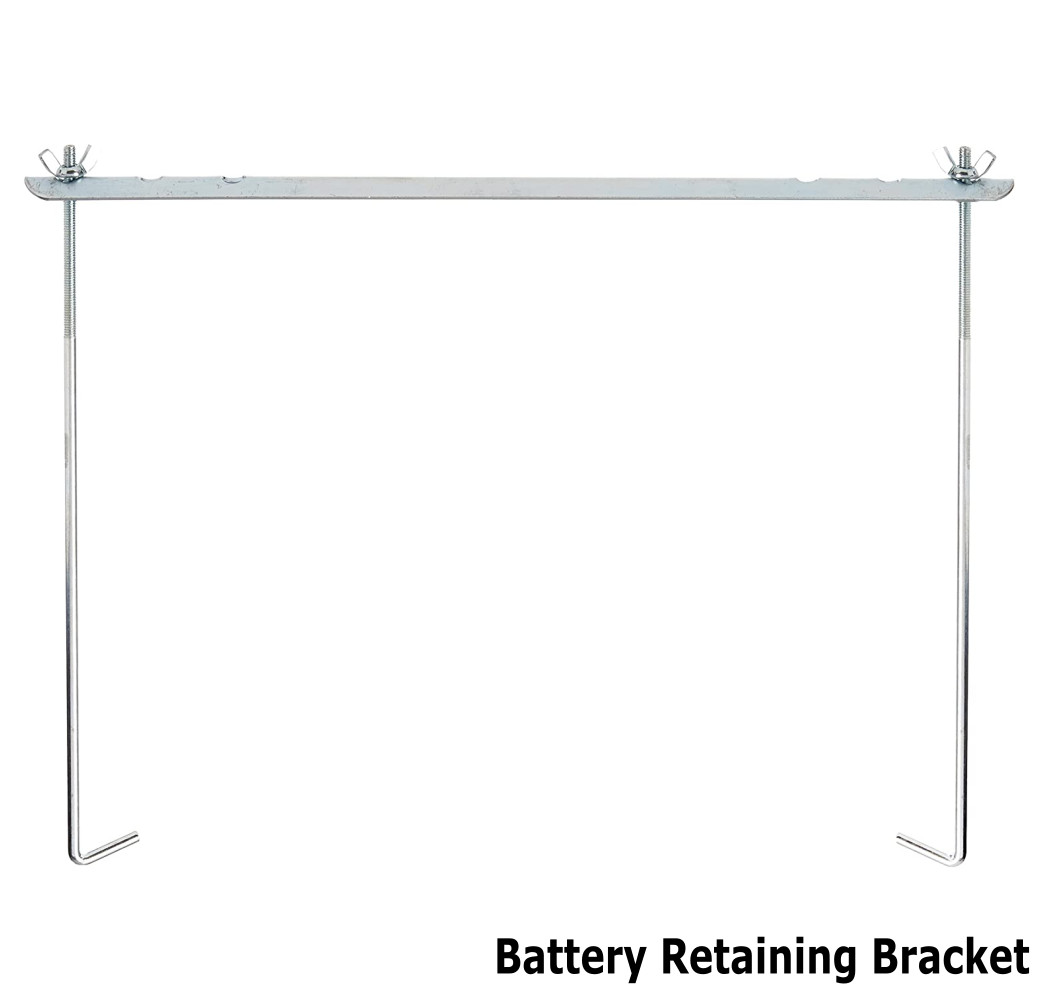 Car Battery Holder Universal Retaining Bracket Clamping Bar Securing Clamp Cage