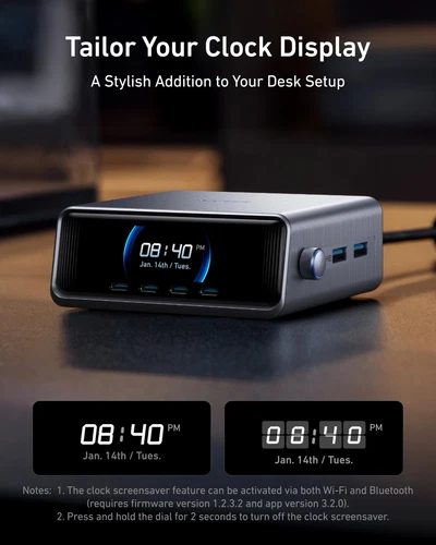 Anker Prime Charger, 250W GaN Prime USB C Charging Station, Ultra-Fast 6-Port - Picture 2 of 6