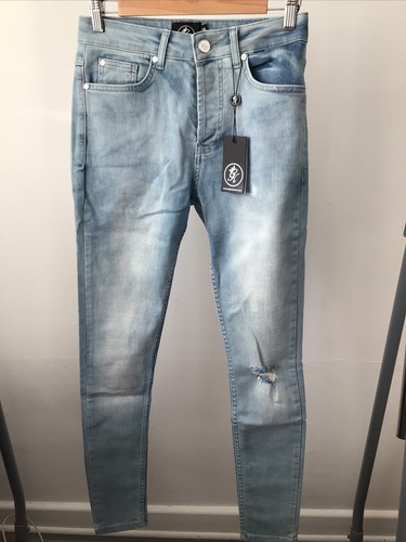 Gym King - Jeans strappato azzurro chiaro - Taglia 28 - Nuovo - 24€ - Foto 6 di 12