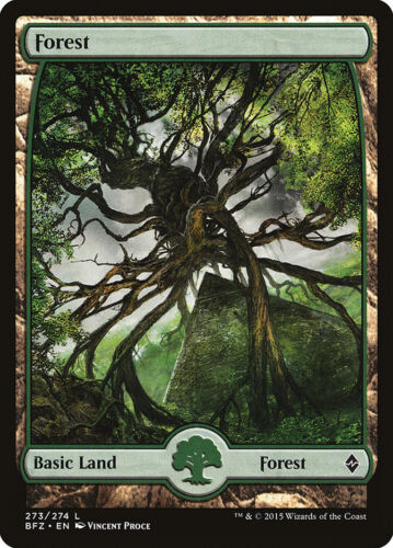 MTG Forest (273) Full Art ** Battle for Zendikar ** English (NM) - Picture 1 of 2